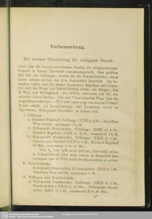 Vorbemerkung. Zur raschen Orientierung für eintägigen Besuch