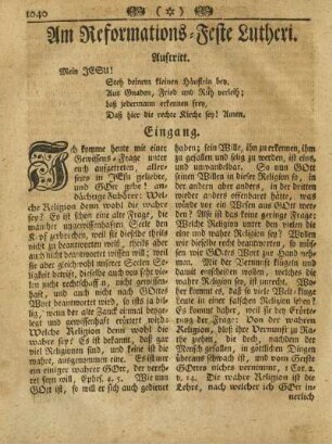 Am Reformations-Feste Lutheri