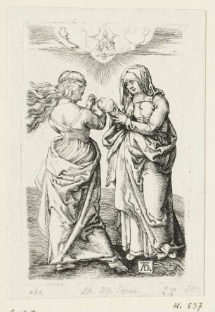 Heilige Anna und Maria mit dem Kinde, stehend (Die Heilige Anna Selbdritt)