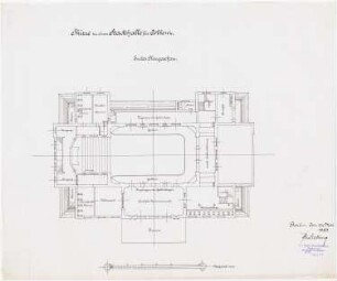 Stadthalle, Koblenz: Grundriss 1.OG