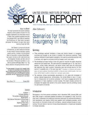 Scenarios for the insurgency in Iraq