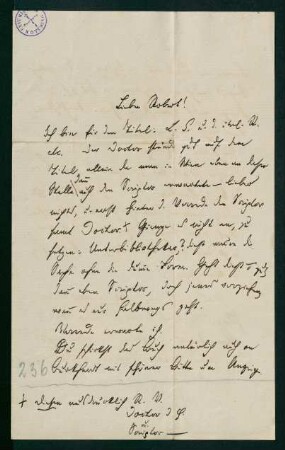Brief vom 14. Mai 1878