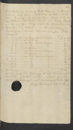 Auf Verfügung der Fürstl. Stifts Cammer in Quedlinburg, durch Herrn Mühlberg daselbst und für dessen Rechnung ... Monat Januar verlangte Porto ... Hamburg [den] ... Febr. 1793.
