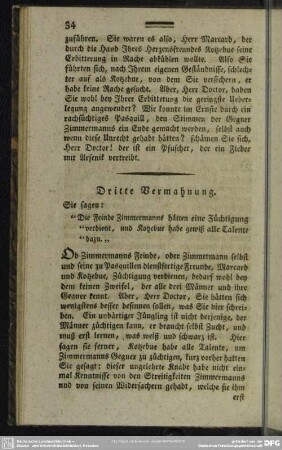 Dritte Vermahnung