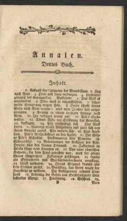 Annalen. Drittes Buch