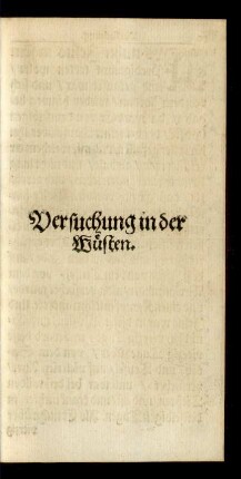 Versuchung in der Wüsten.