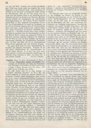 55-58 [Rezension] Engelland, Hans, Melanchthon, Glauben und Handeln
