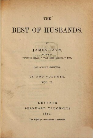 The best of husbands : a novel, 2