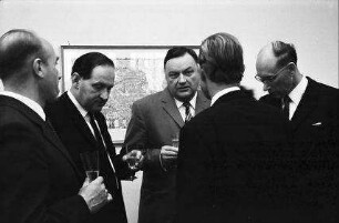 Freiburg: Gödecke; Rektor Prof. Boesch, Prof. Fleckenstein, Dr. Teicher