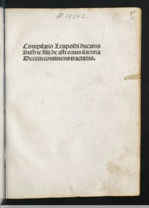 Compilatio de astrorum scientia