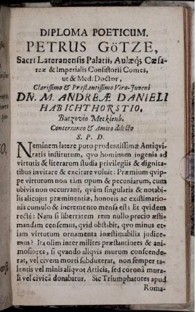 Diploma Poeticum