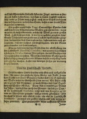 Von der Landtschafft Norfolke. [u. a.]