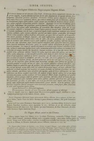 CCI. Privilegium Hludovvici Regis tempore Hugonis Abbatis.