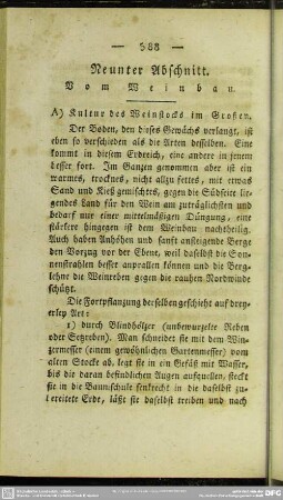 Neunter Abschnitt. Vom Weinbau