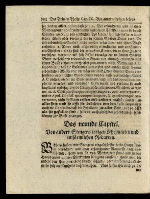 Das neunde Capitel.
