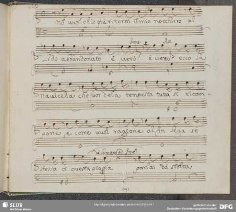 Recitativo: Non vuol ch'io più ritorni