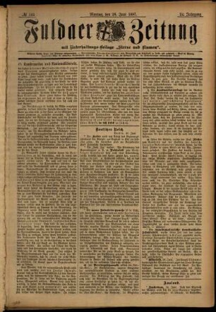 Ausgabe vom Montag, den 28. Juni 1897.