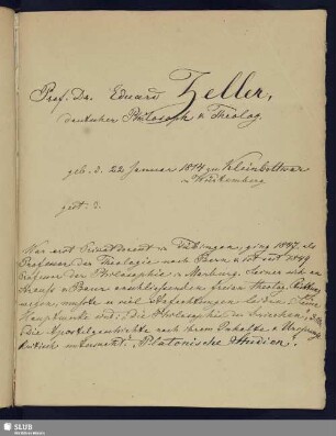 Nr. 136-145. Zeller, Eduard