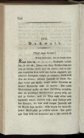 XVIII. Buchwald