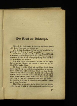 Der Hansl als Schutzengel.