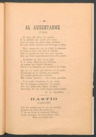 Al ausentarme : (Vals)