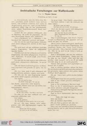 5: Archivalische Forschungen zur Waffenkunde, [10]