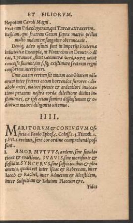 IIII. Maritorum et Coniugum Officia ...