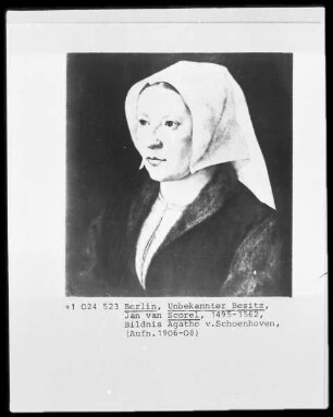 Bildnis der Agathe v. Schoenhoven