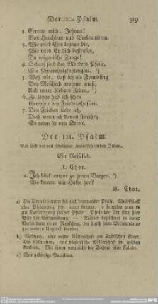 Der 121. Psalm