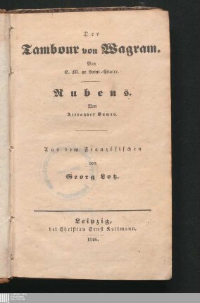 Der Tambour von Wagram
