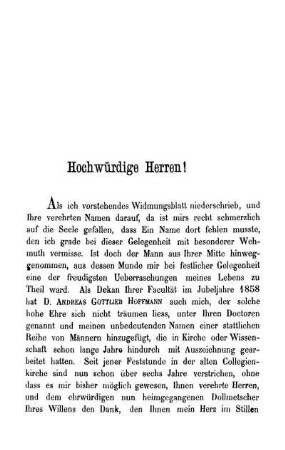 Hochwürdige Herren!