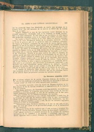 La literatura argentina actual