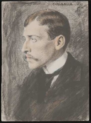 Porträt des jungen Hofmannsthal, Pastell von Carl Franz Bauer