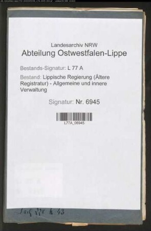 Pensionierung des Grenz-(Steuer-)-aufsehers Georg Friedrich Christian Krehmeyer