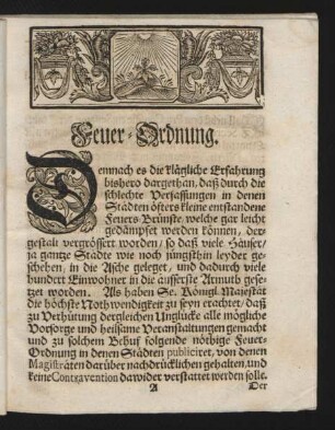 Feuer-Ordnung.