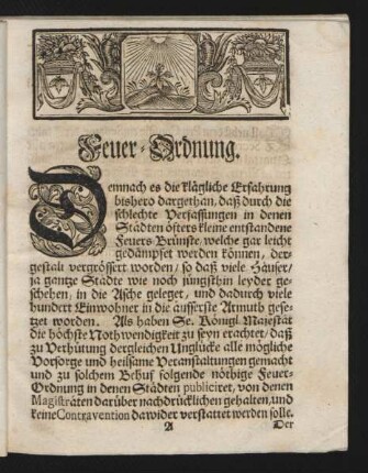 Feuer-Ordnung.