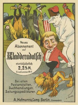 Neues Abonnement auf Kladderadatsch