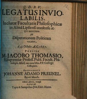 Legatus inviolabilis