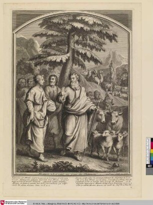 Abraham et Lot vont au pais de Chanaan. [Abraham und Lot gehen in das Land Kanaan]