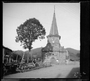 Lubine (Dep. Vosges, Frankreich): "Kirche: groß" (Portalseite)