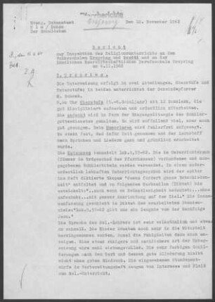 Urspring-Reutti: Inspektionsbericht 1962