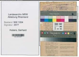 Entnazifizierung Gerhard Hubers , geb. 21.08.1895 (Schreiner)