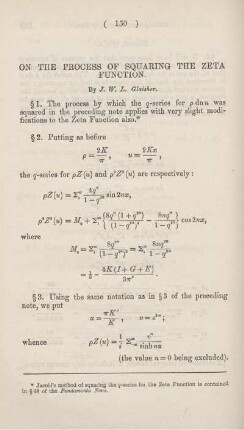 On the process of squaring the zeta function.