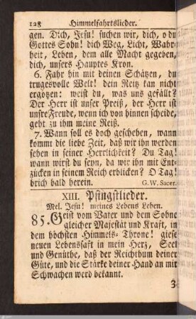 Pfingstlieder.