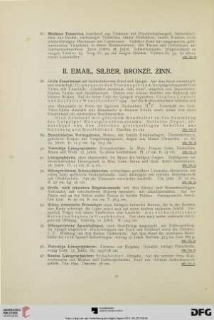 II. Email, Silber, Bronze, Zinn (Nr. 88-154)