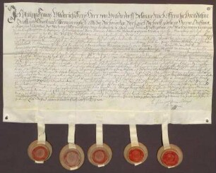 Instrumentum cautionis des Philipp Franz Wilderich von Walderdorff.