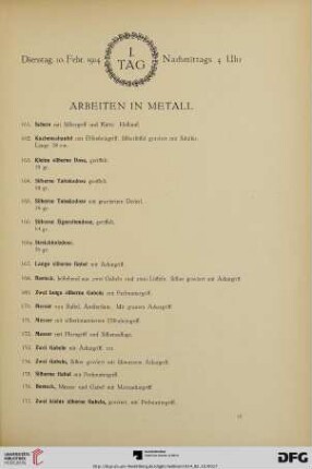 Dienstag, Nachmittags 4 Uhr (Nr. 161-300)
