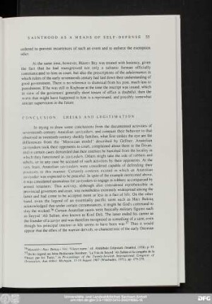 Conclusion: Sheiks And Legitimation