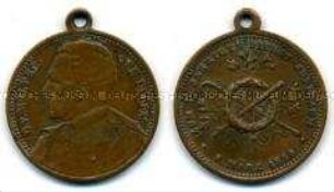 tragbare Medaille zum 70jährigen Dienstjubiläums des Grafen von Moltke