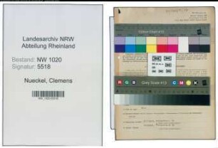 Entnazifizierung Clemens Nueckel , geb. 05.06.1900 (Inspektor)